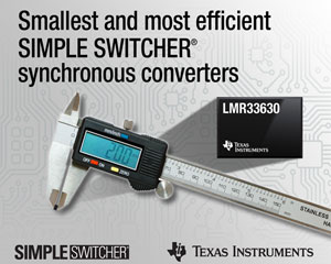 TI, 최소형의 효율적인 SIMPLE SWITCHER® 동기식 컨버터 출시